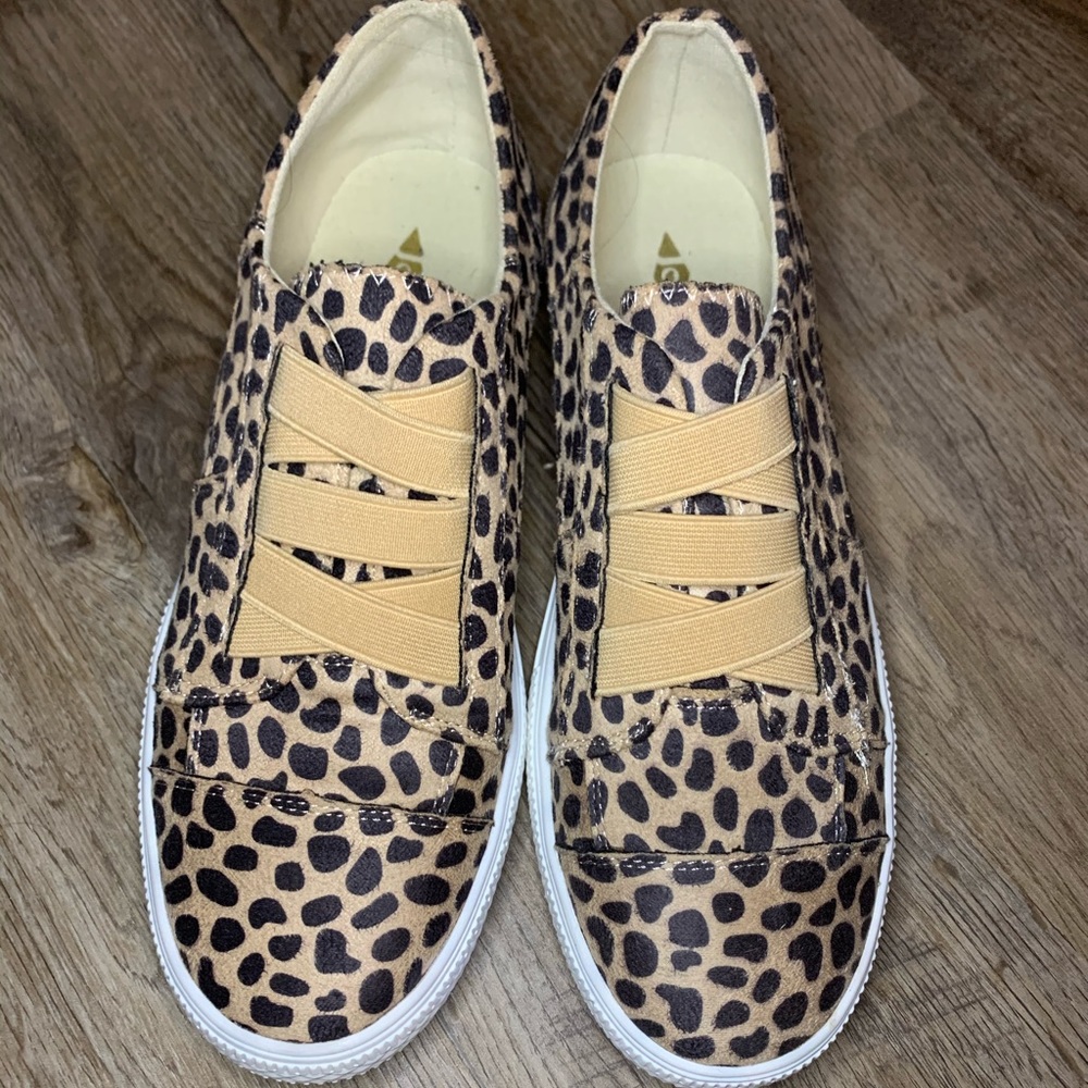 Animal print sneakers